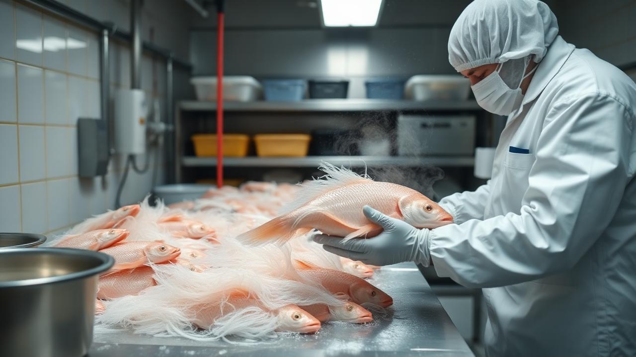 Making Catfish Floss